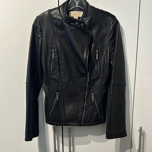 Black Leather Biker Jacket
